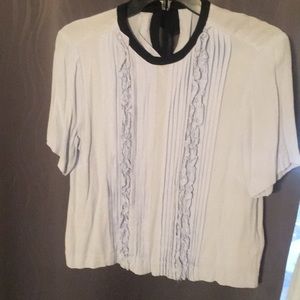 Ruffled trimmed blouse